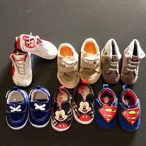 Baby shoes bundle puma, sperry, marvel, etc